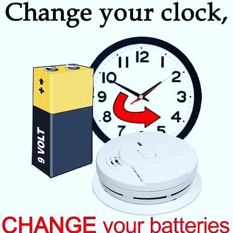 ArchStreetFD's tweet photo. For #DaylightSavingTime, don't forget to check your #detectors as well! https://t.co/AyEUtgbA7J