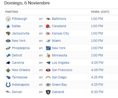 DeportesPA Partidos para hoy la NFL. | 10 Deportivo | Scoopnest