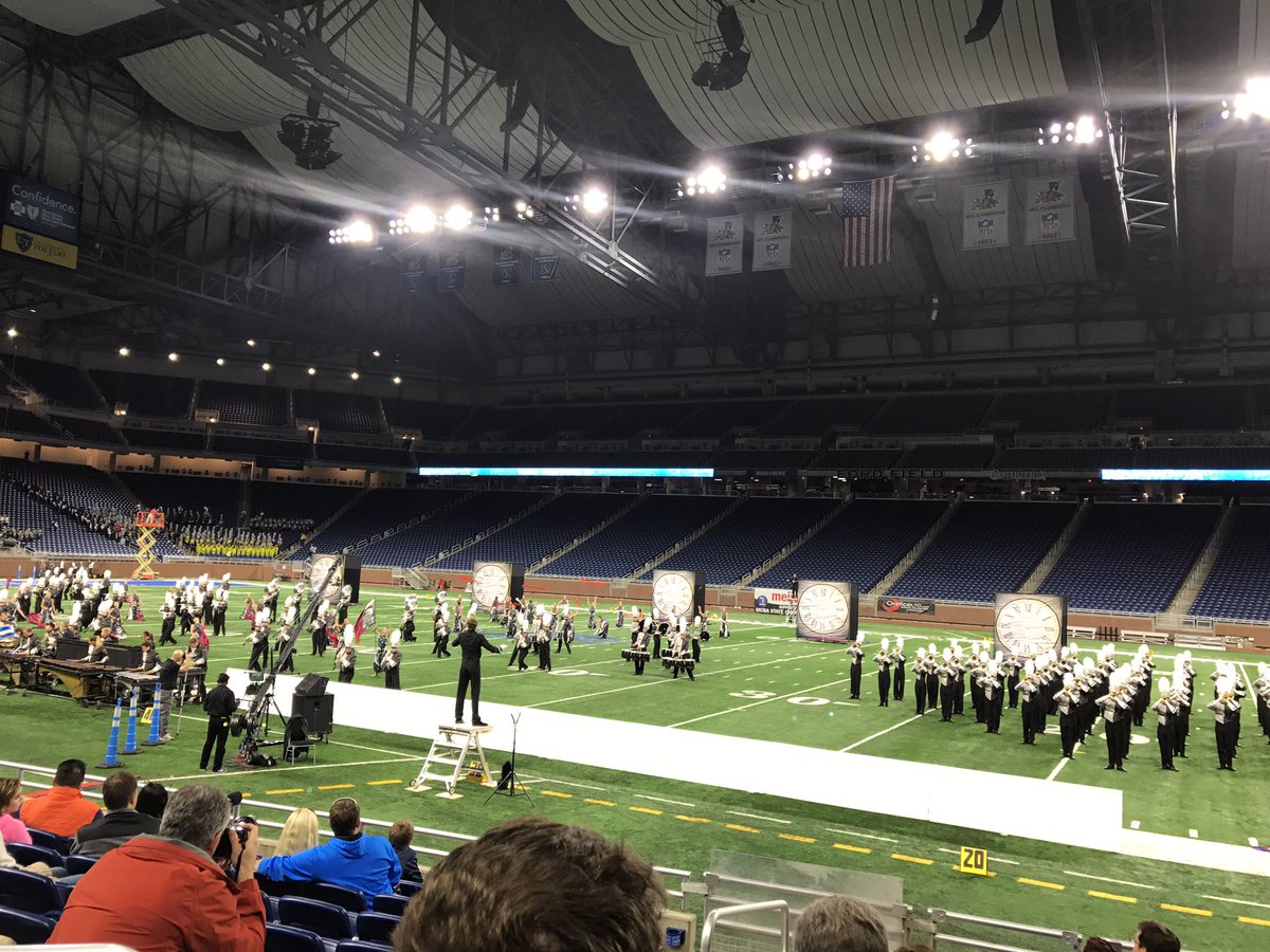 MImarching's tweet photo. Rockford's performance concludes this year's #mcba2016 State Finals. https://t.co/rd7Bk8JEX3