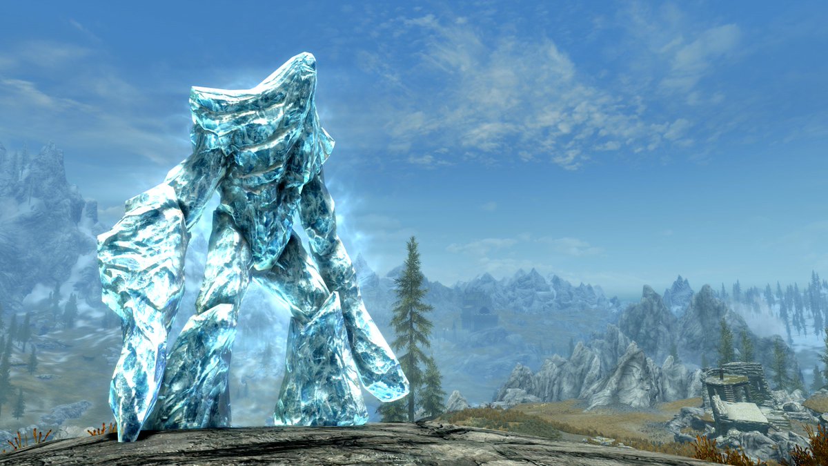 TohavRedborne's tweet photo. Frosty looking frosty. #Wizardlife #SkyrimSpecialEdition #Ultraquality https://t.co/bLjSHHa4jZ