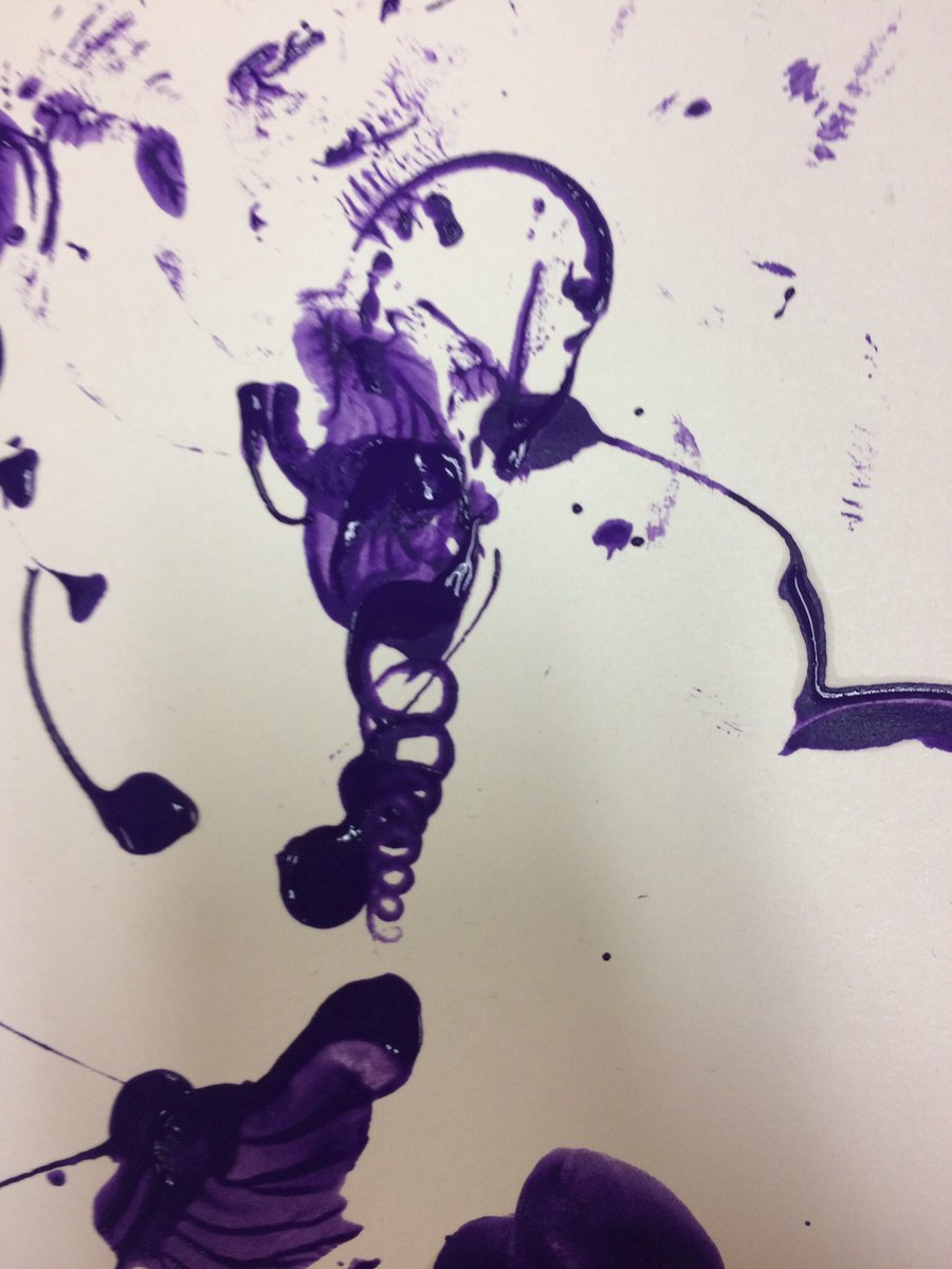 msdingerbce's tweet photo. This week we have begun to explore rolling, spinning and sliding with paint to see the change in movement! https://t.co/RnNK3cLCic