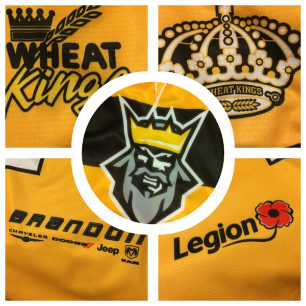 BAAAWheatKings's tweet photo. #BWK wearing their new jerseys again today. Thank you to our sponsors. #BWKvsMON https://t.co/4dvR1J0Brr