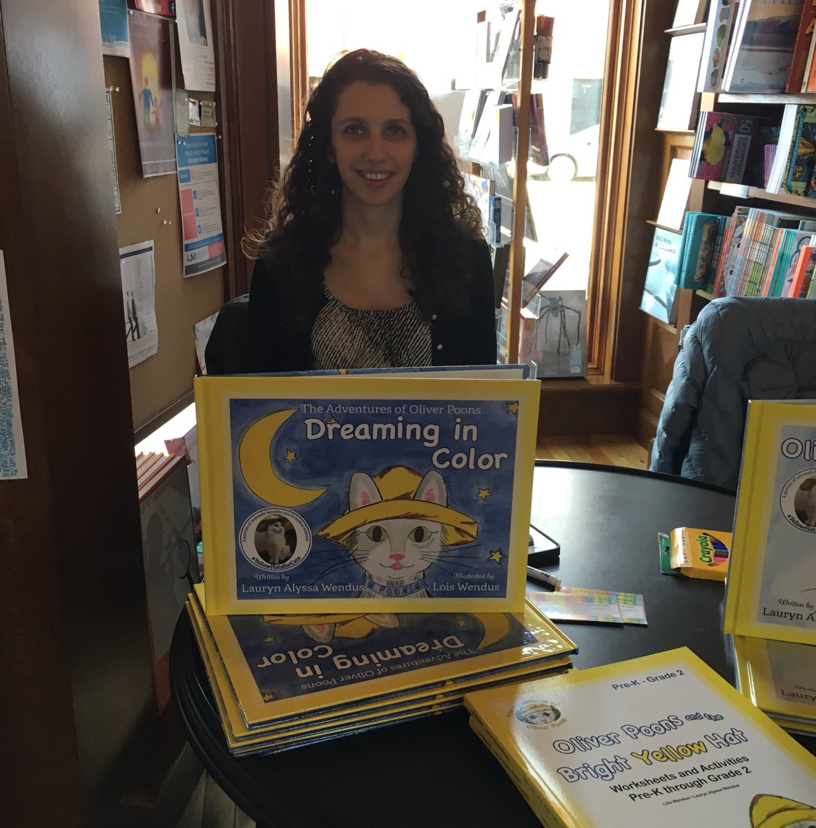 Thank you to @bsb_savoy for hosting us today for an @oliverpoons #booksigning &amp; supporting RI's Stand Up for Animals! <a href="/yellowhats4cats/">Yellow Hats for Cats</a>