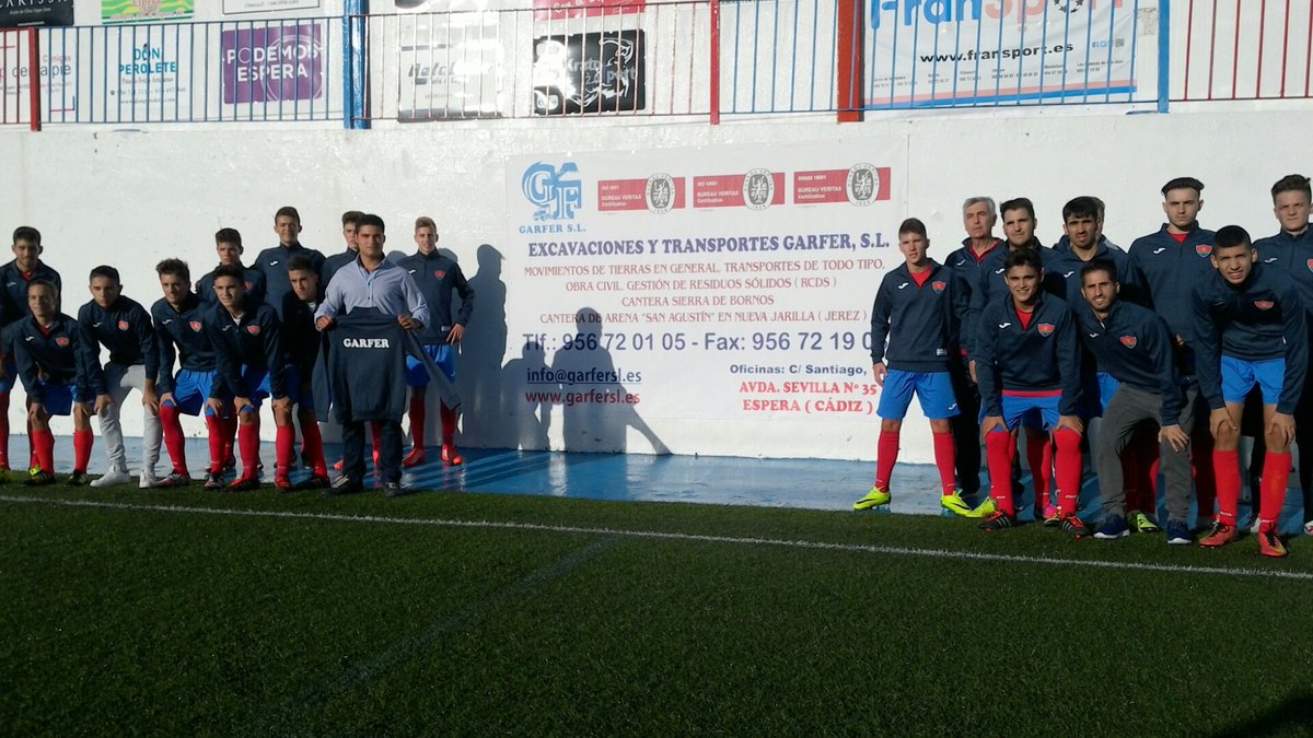 EsperaCF2015_16's tweet photo. Agradecer a la empresa EXCAVACIONES Y TRANSPORTES GARFER SL, por su gran colaboración con el Sénior y Juvenil del Espera C.F. 
Mil gracias!! https://t.co/0qSZ13YpNF