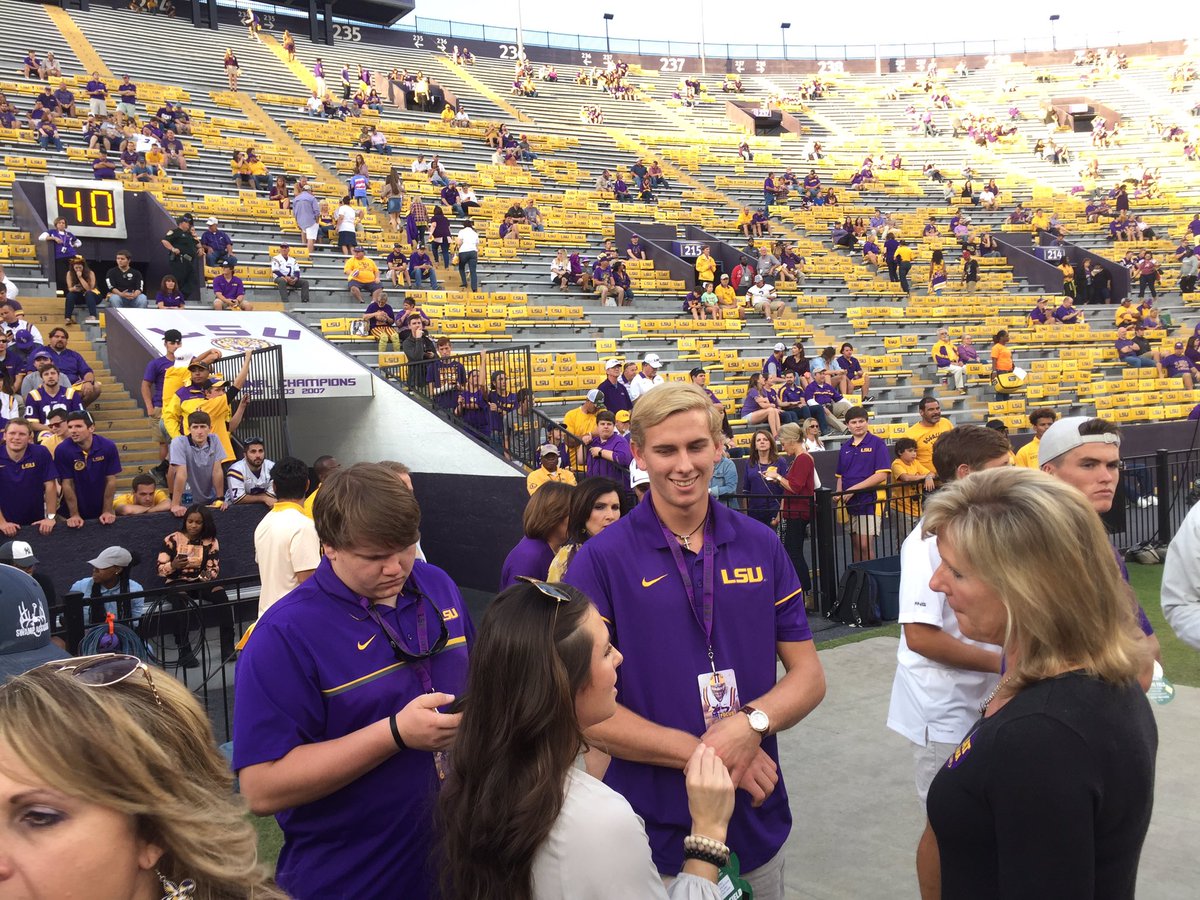 RossDellenger's tweet photo. #LSU QB commit Myles Brennan. https://t.co/wgKKMfcv4H