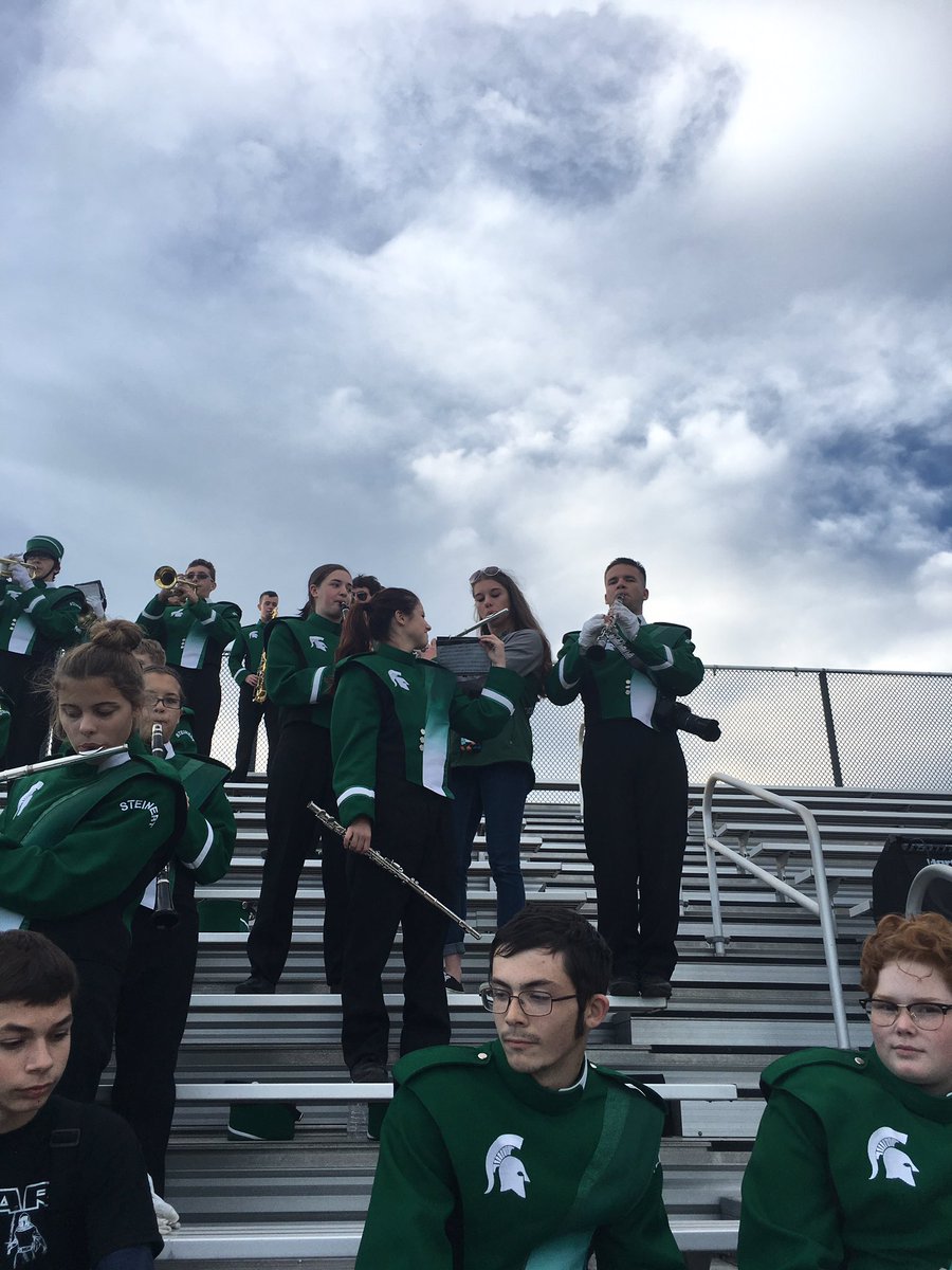 SpartanBandsNJ's tweet photo. Finally got Morgan into marching band..even if it's just for today! #seniorday #softballchamps #marchingunit https://t.co/h9yHAHCZ72