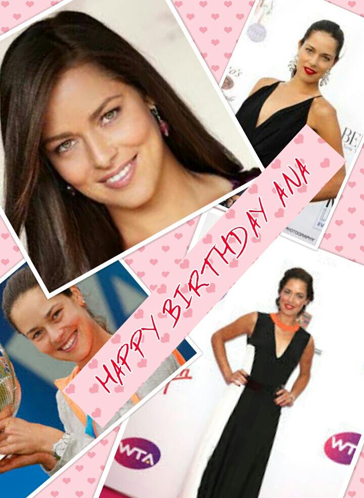 Kaca_Nole's tweet photo. Happy Bday dear @AnaIvanovic 🎉🎂🎁🎊 All the best, we love u sooo much! 😊❤💗💖💓😊 #Ajde 👍👊🎾🏆 #AnaFans 💞 #TeamIvanovic #WeAreWithYou #smile #love https://t.co/rxM1mItNcM