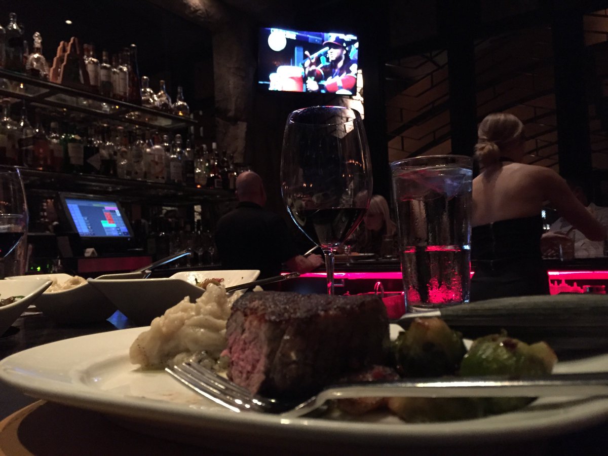 bdennisspeaker's tweet photo. Hanging out with good friend Keith Carpentier enjoying a great steak, fabulous wine and watching the Cubbies win game 7 - congrats! https://t.co/ZiSowlsYrI