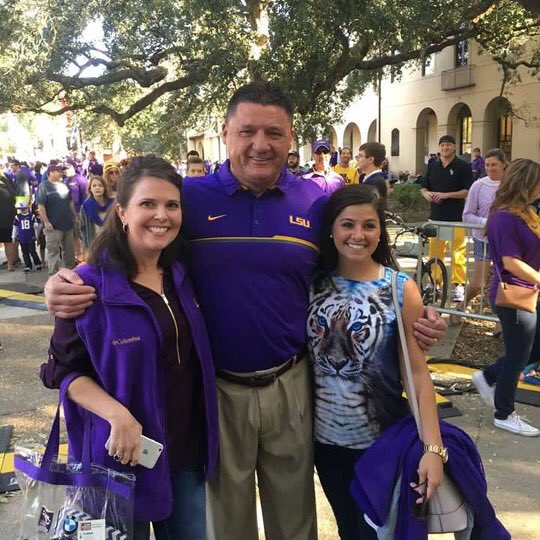LSUlover4ever's tweet image. Geaux Tigers!  💜 Coach O #AllForLSU