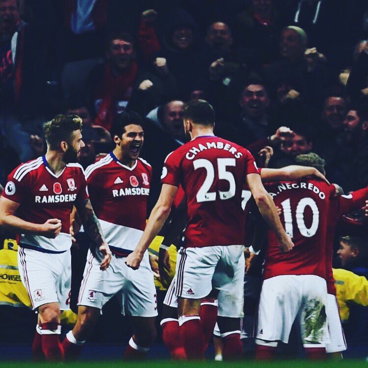 Clayts15's tweet photo. What a performance from the boys under the cosh for long spells but we dug in and grinded ... come on the boro #utfb https://t.co/hNNKJ7736r