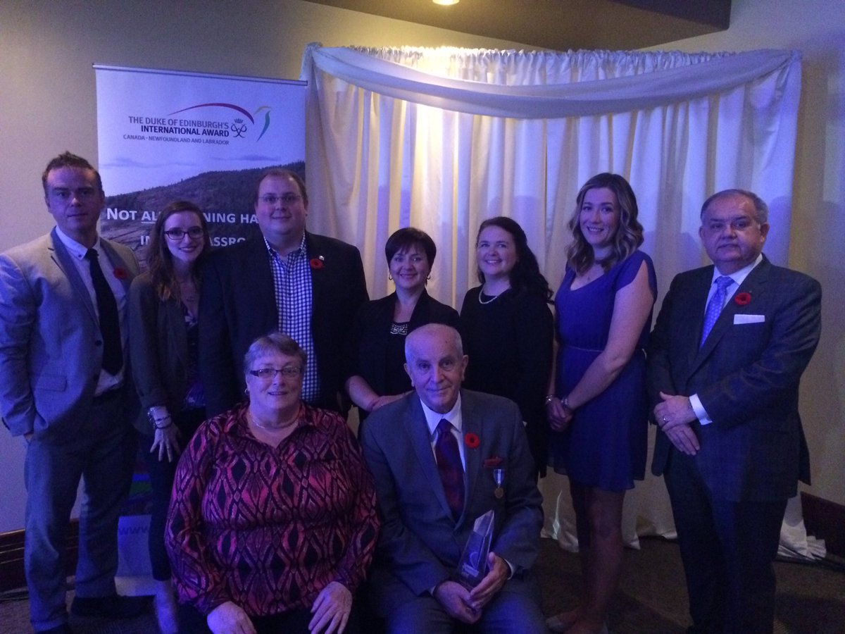 StBonaventures's tweet photo. Congrats to Pat Hayward on his induction to the NL Volunteer Hall of Fame #VHoF2016 | @dukeofednl https://t.co/WCpIxFcDrs