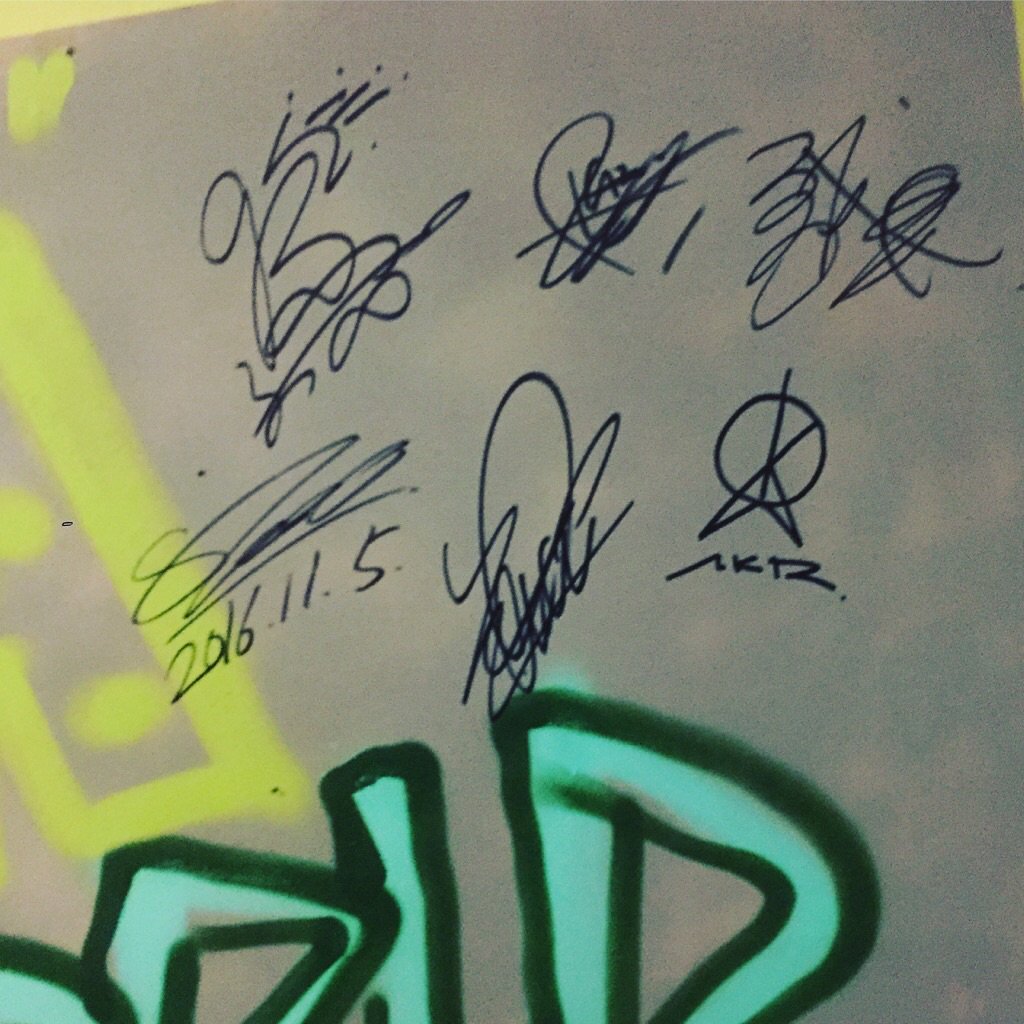 UVERworld TAKUYA∞ 真太郎 直筆サイン