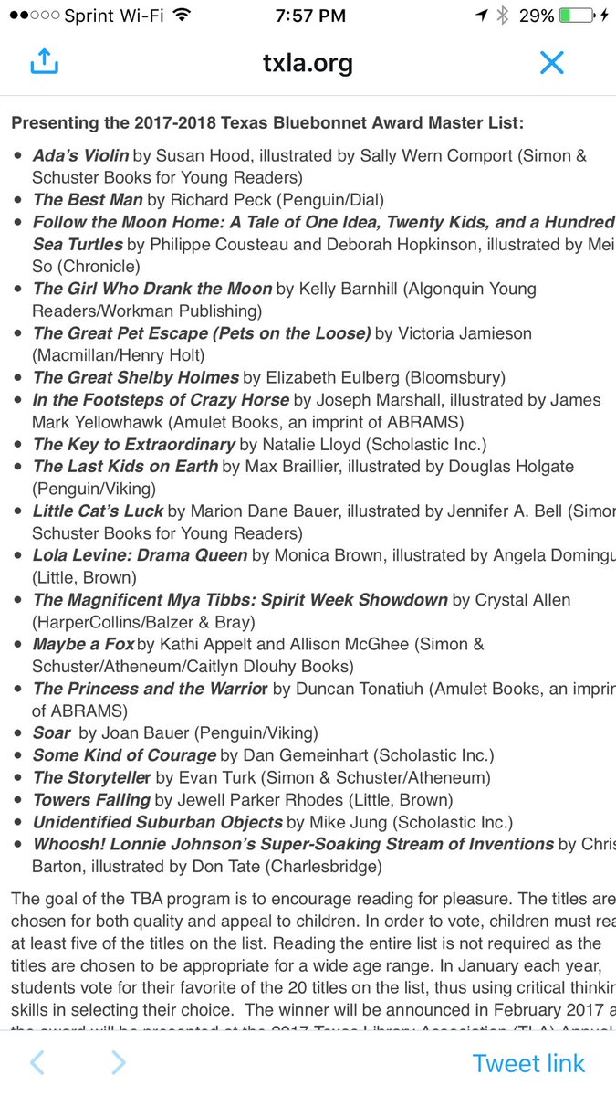 txla.org/new-tba-list-r…. Congratulations to a wonderful author and new friend! <a href="/_natalielloyd/">Natalie Lloyd Updates</a> Key to Extraordinary made the list!!