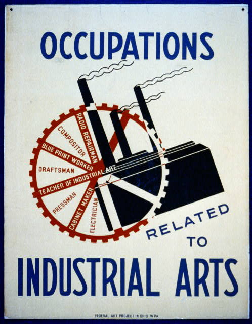 Occupations related to industrial arts (Peter Radin. Ohio, 1937.)
