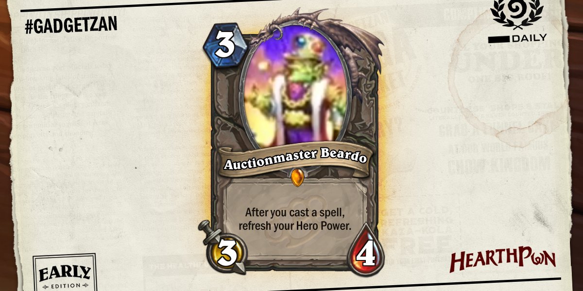 Hearthpwn's tweet photo. Three new #Gadgetzan cards. Don't mind the art.

https://t.co/nQbmzpHUjc https://t.co/8B8HeEzx22
