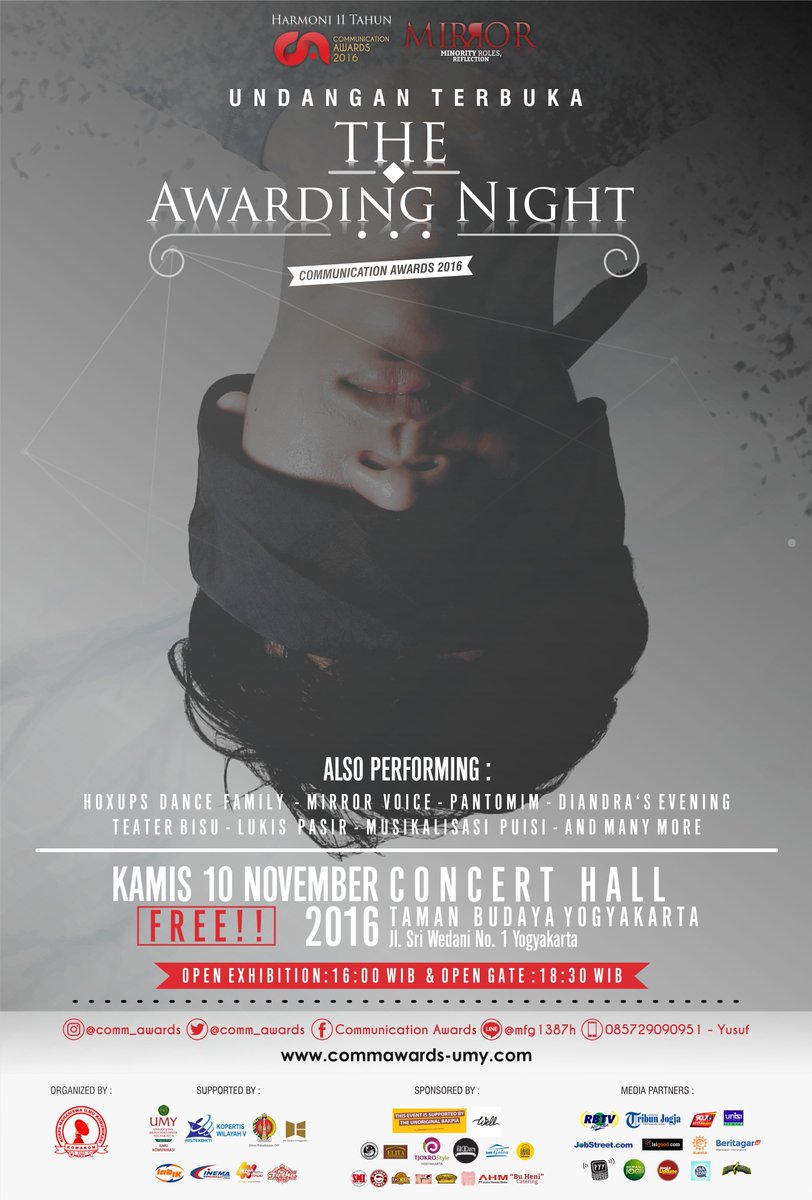 The Awarding Night "Harmoni 11 Tahun" Communication Awards 2016 | 10 Nov 2016 @ Concert Hall TBY | FREE ENTRY | <a href="/comm_awards/">Communication Awards</a>