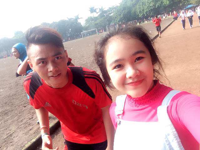 Track joging ,, panas semakin panas lelah smakin lelah,, sehat smakin kuat,,