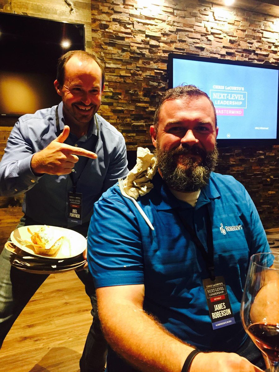JamesRoberson70's tweet photo. That time @JoelFortner dropped half eaten food and dirty dishes on me. #NLMretreat @ChrisLoCurto #clotribe https://t.co/nrgVrDesEq