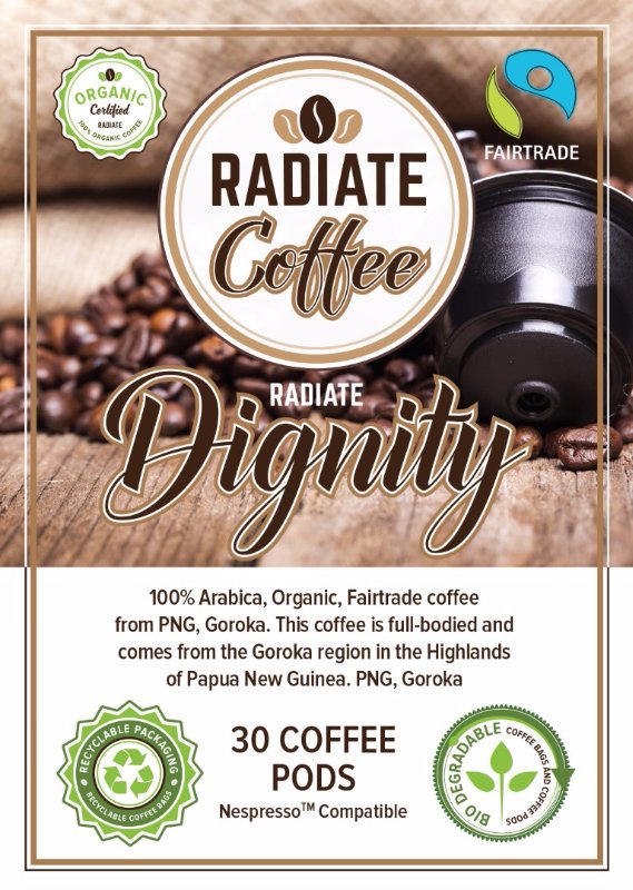 radiatecoffee's tweet photo. Radiate Dignity, Nespresso Compatible, Biodegradable Coffee Pods, 30 Pack https://t.co/5JxZrcPZHT via @radiatecoffee https://t.co/tGpK1OcG6m