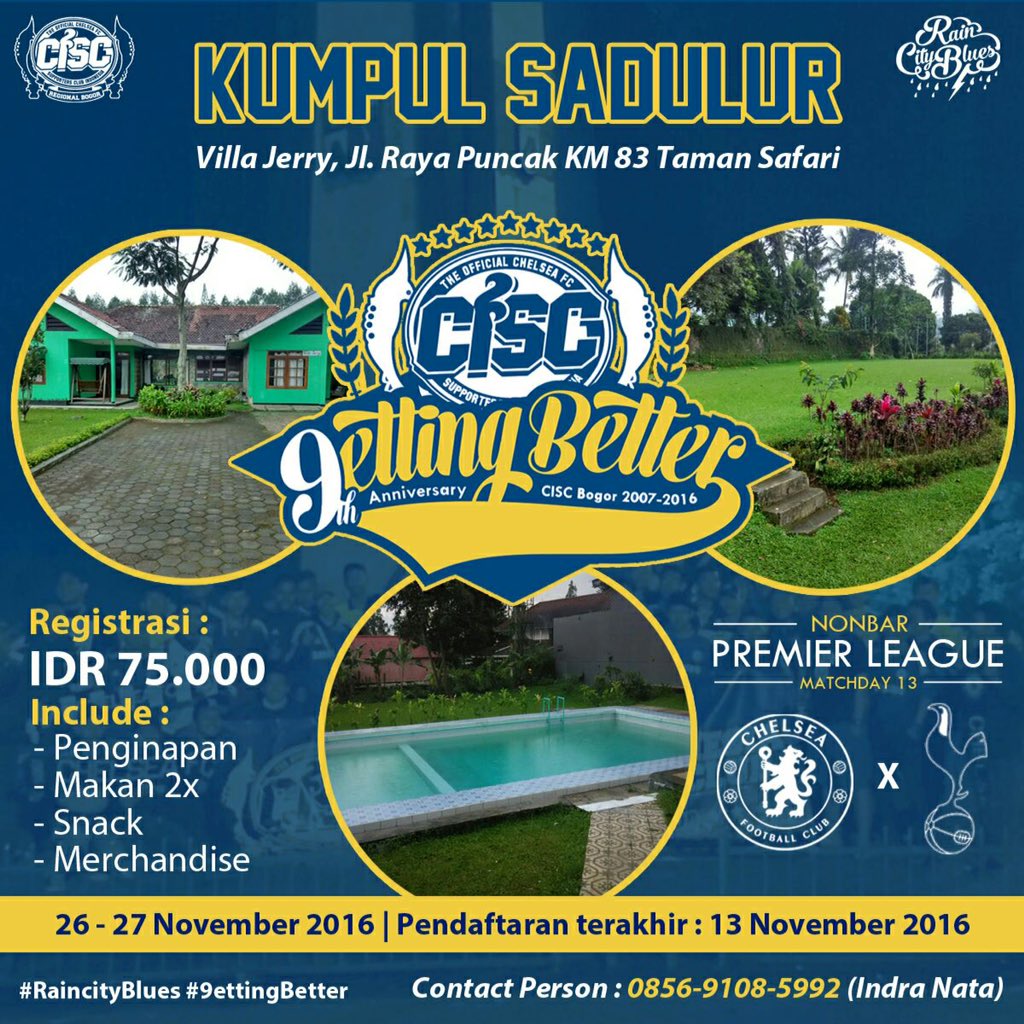 ChelseaParung's tweet photo. Kumpul sadulur again..!
Pendaftaran bisa via chapter simak baik baik ya flyre.nya https://t.co/QKCSqbsPk5