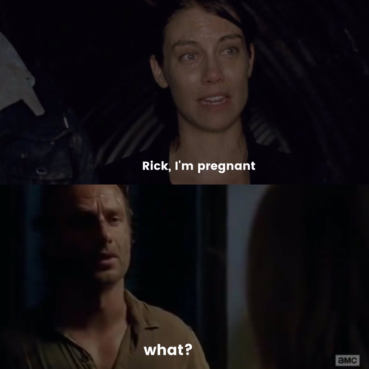 AU where Maggie tells Rick she is pregnant with his baby. #Raggie #AU #MaggieGreene #RickGrimes