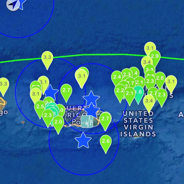 TemblorPR's tweet photo. Possible 4.0 to 5.5 M #TemblorPR on the next 12 days #QuakePrediction #EarthQuake https://t.co/nPE89Qp7z4