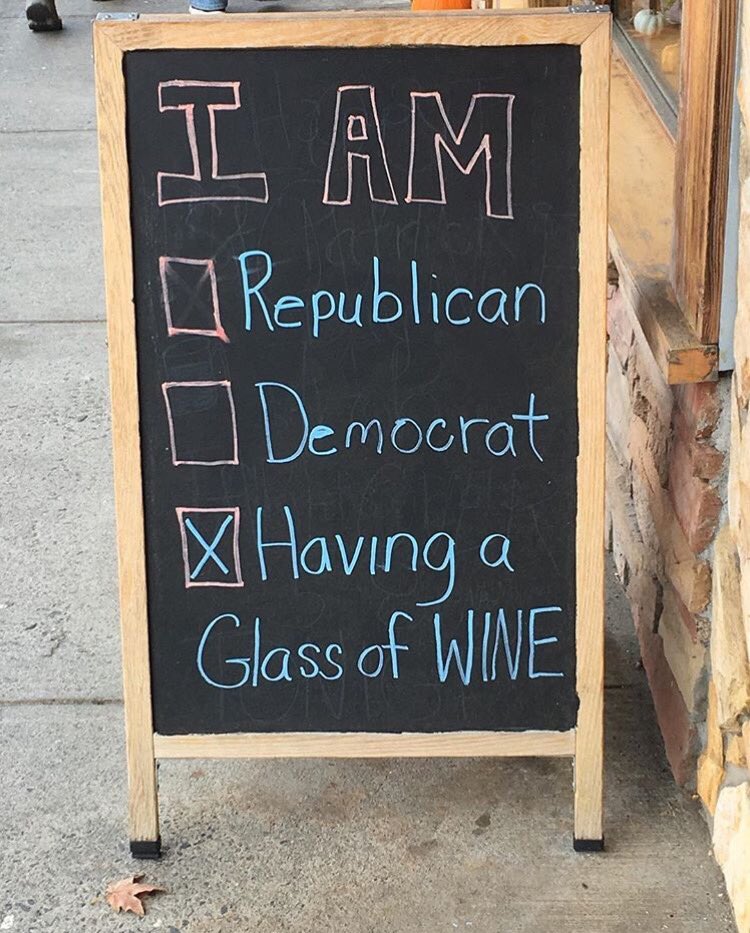 For the upcoming election, this is how I'm voting! #wine 🍷🍾 Who else will vote this? #voteforwine #winewins #winenot 😉😀👍 #OnceUponAWine
