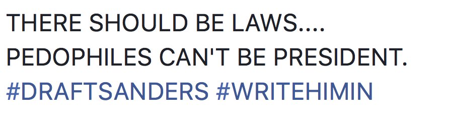 whaleswarrior's tweet image. #DRAFTSANDERS #WRITEHIMIN