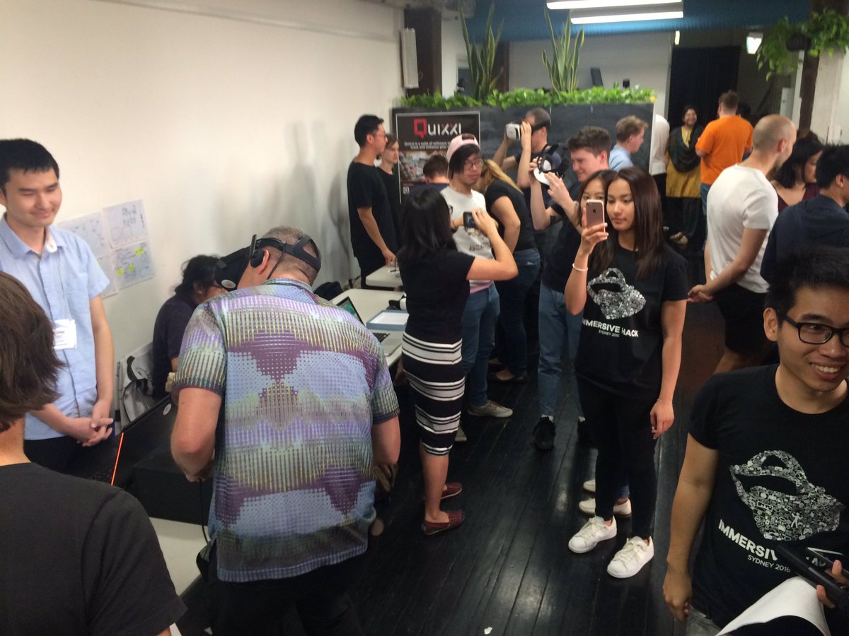 martintom's tweet photo. And so it begins. #ImmersiveHack #judging #VR https://t.co/IYx2f6tXpB