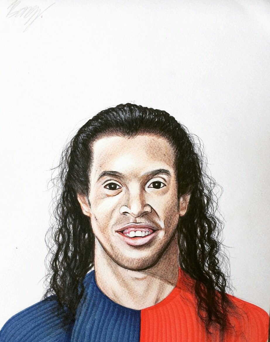 Bongzart Pty Ltd On Twitter Ronaldinho Gaucho Drawing