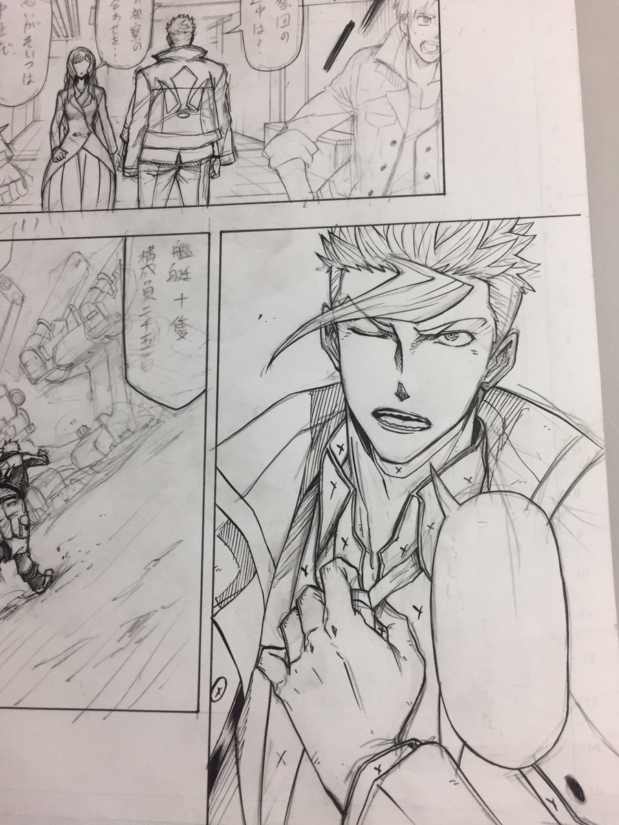 礒部一真ガンダム武頼 2期1話作業中 鉄血のオルフェンズ31話まであと少し あ どうなっちゃうの W スーツのオルガは描くの楽しい G Tekketsu