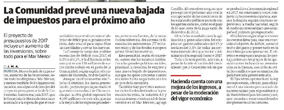 PPRMurcia's tweet photo. La Comunidad prevé una nueva bajada de impuestos para el próximo año  https://t.co/hSRYIb2Vc3 https://t.co/opN1G88TCT