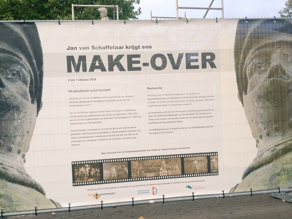 Morgen opnames voor de 1e man make-over #barneveldmagazine #jan van schaffelaar ging ons voor... 😉