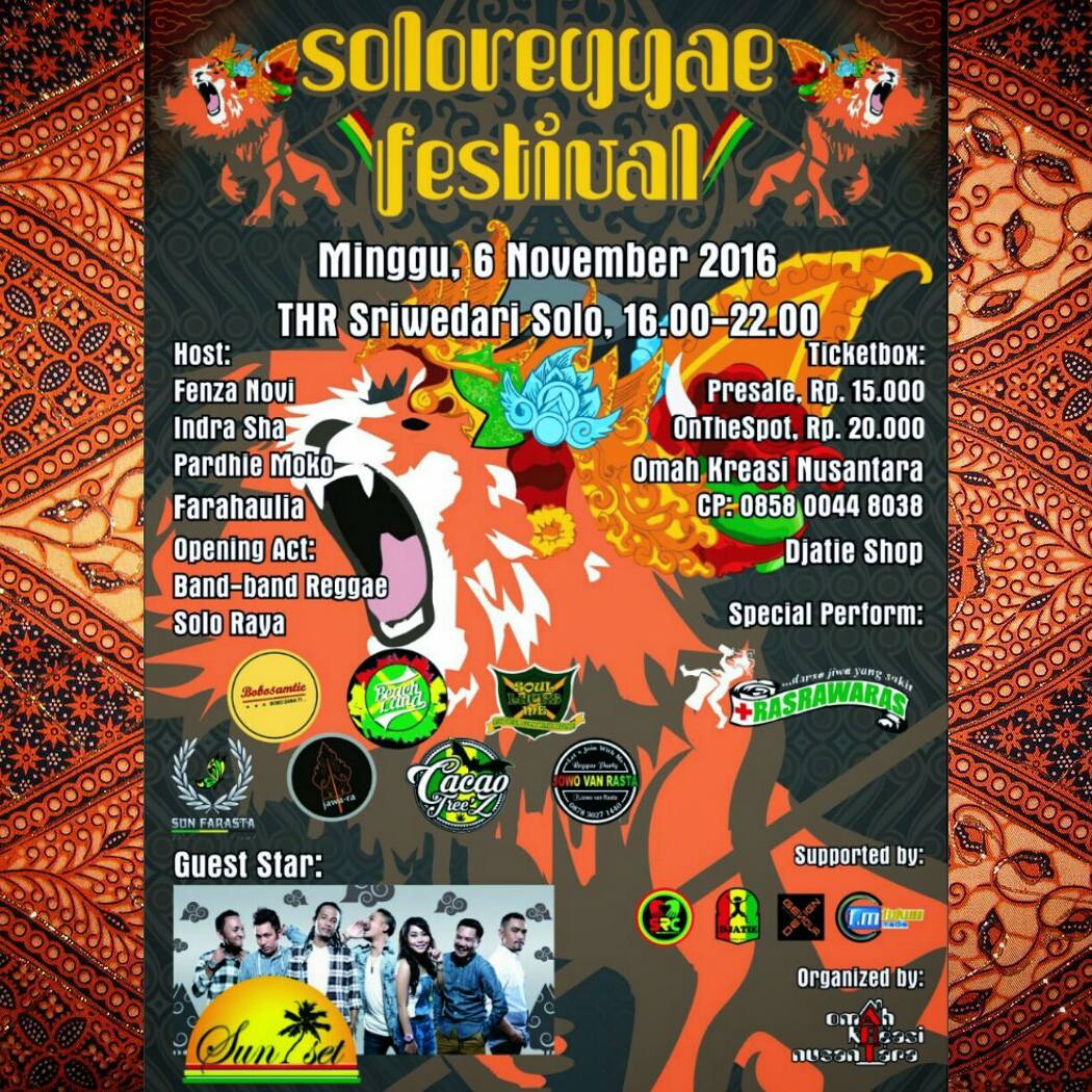 Jgn lupa malam ini Sunset di THR SRIWEDARI SOLO !!