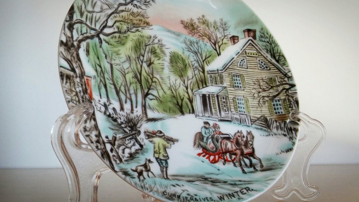 Abatevintage's tweet photo. Currier and Ives Collectors Plates 4, Japan Currier and Ives S… https://t.co/yaKjPT1Xqb #EtsyHandmade #FallWallDecor https://t.co/496ffwPdlE