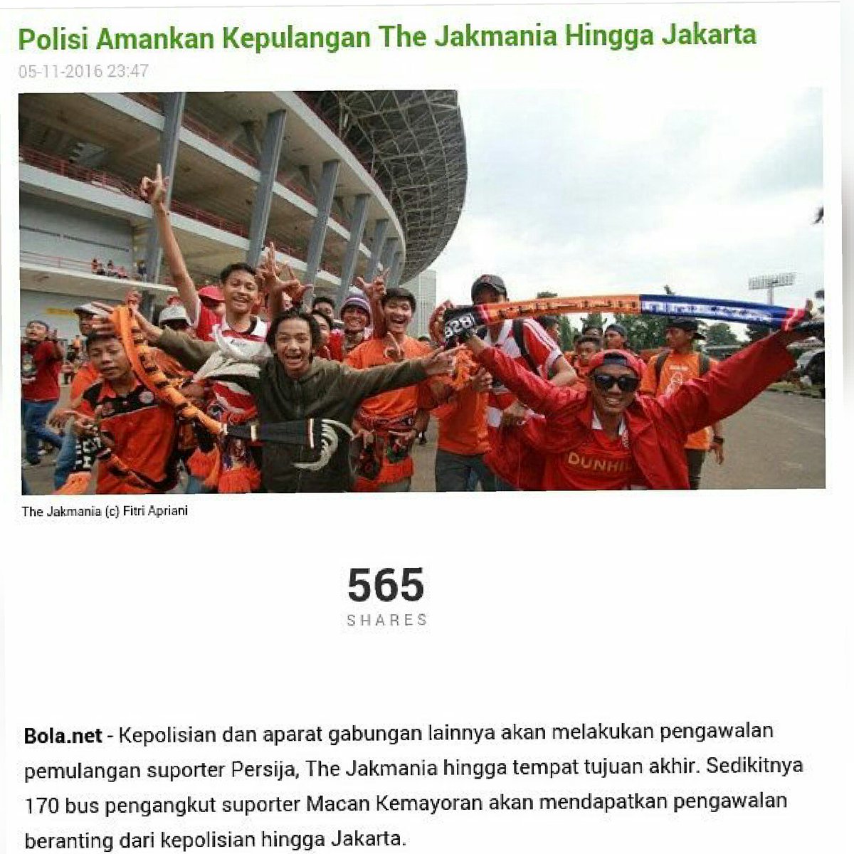 katanya supporter berani nih <a href="/OrenBarat/">IG:OrenBaratOfficial</a> tp dikawal juga,lucu bgt nih yg mental sampah