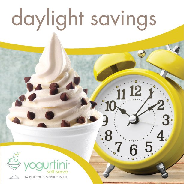 Yogurtini's tweet photo. Oh great! Now we get to drive home in the dark! #DaylightSavings #timechange https://t.co/I2nId66k7p