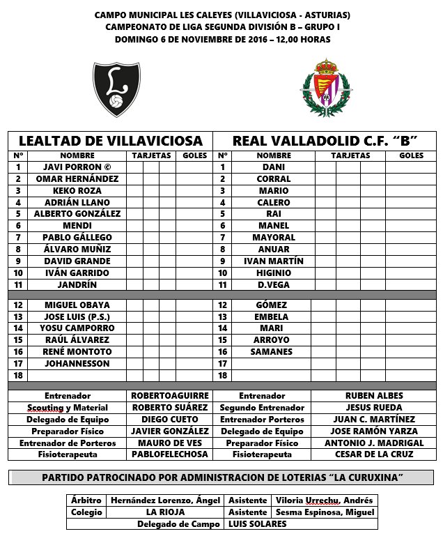 Real Valladolid B - Temporada 2016/17 - 2ª División B Grupo I - Página 11 CwkmxvXWQAA7SEL