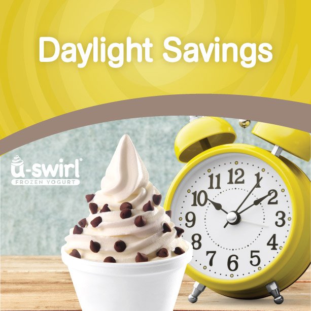 U_SWIRL's tweet photo. Save some time by changing your clocks before they scare you Monday morning! #DaylightSavings https://t.co/Hj9uJyXoVW