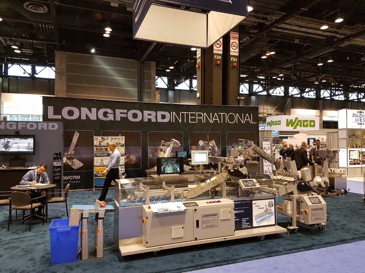 Longford_Int's tweet photo. The Longford booth S3947 is open @packexposhow #FrictionFeeder, #pmmi, #Longford_Int https://t.co/Eh3sXNlTgD