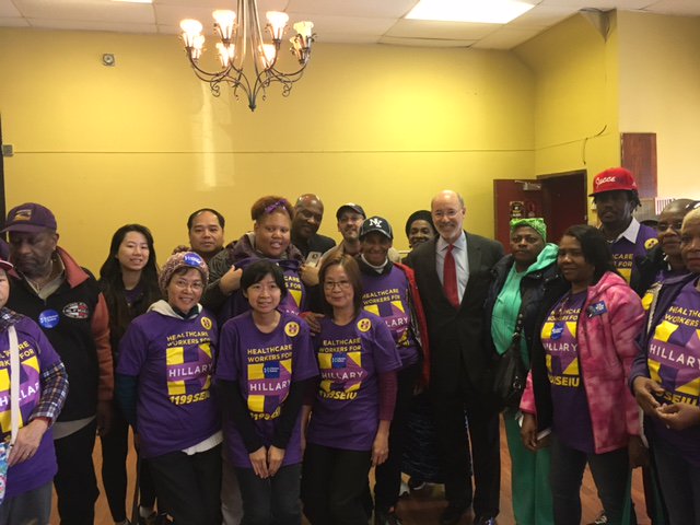 DwightEvansPA's tweet photo. You can't tell me @1199SEIU isn't ready to win this election on Tuesday! #GOTVforHRC #HillaryforPA #proudtobepa #ImWithHer @HillaryforPA https://t.co/jSg81DbynZ