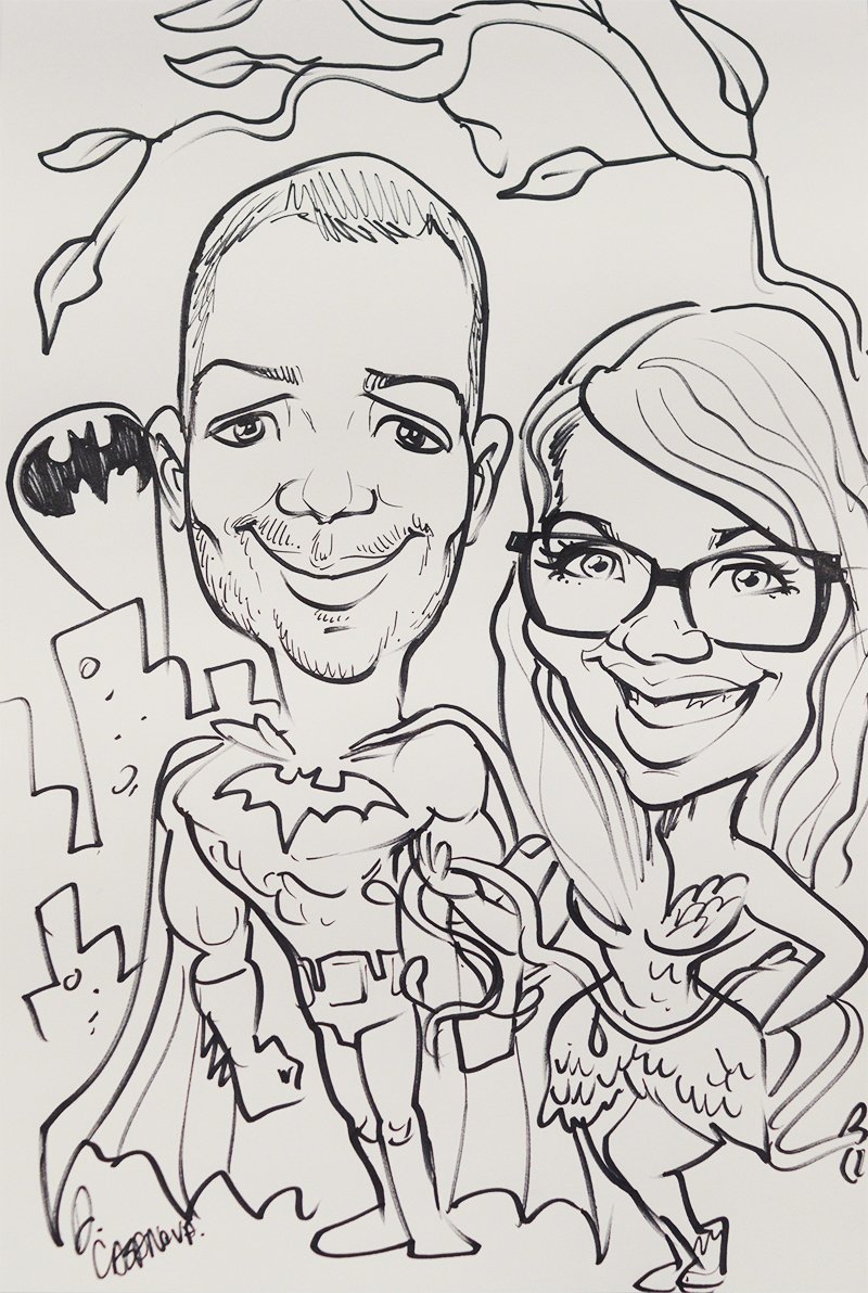 FusionDesigns_'s tweet photo. Today's the LAST day to get your caricature @WizardWorld #PittsBurgh We are at Booth# 601! Artist Alex #ComicCon #FusionDesigns #Caricatures https://t.co/pX58DwqV2E