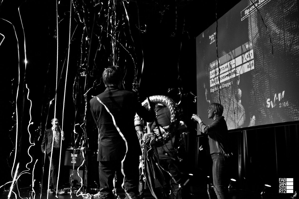SLAM2016d's tweet image. Das TEAM LSD aka @VolkerStruebing &amp;amp; Micha Ebeling haben gestern im @Theaterhaus das Team-Finale des #slam2016 gewonnen!
