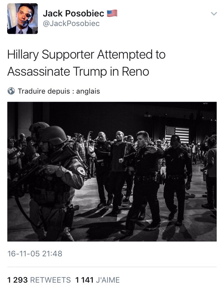 jspoupart's tweet photo. #AustynCrites, Self-Identified Republican, holding a sign, is now "Hillary supporter" and "assassination attempt" - Right Wing Twitter
#Reno https://t.co/liWwm7eT6Q