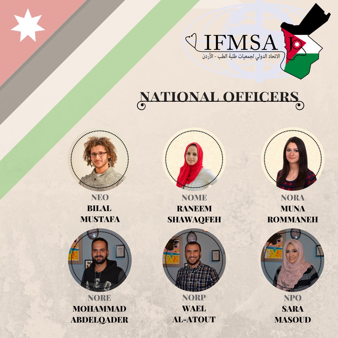 IFMSA_Jo's tweet photo. Meet the 2016/2017 Team of Officials that has vowed to start a revolution for IFMSA-Jo #IFMSAJo https://t.co/5Yh70fSqeL