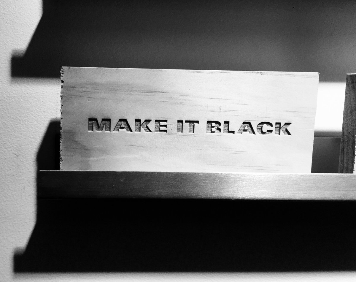 New York HQ. Our first sign! Thanks <a href="/makemodeco/">Make Mode</a>  #MAKEITBLACK #WeMakeItblack #ownit #wearit #fashion #Sustainability #NewYork