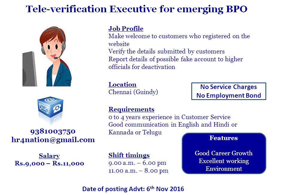 HR4NATION's tweet photo. #JobsinChennai #Chennaijobs An emerging BPO requires Customer Support Executive in #Chennai. Cont 9381003750. hr4nation@gmail.com https://t.co/UNSGzN8ouV