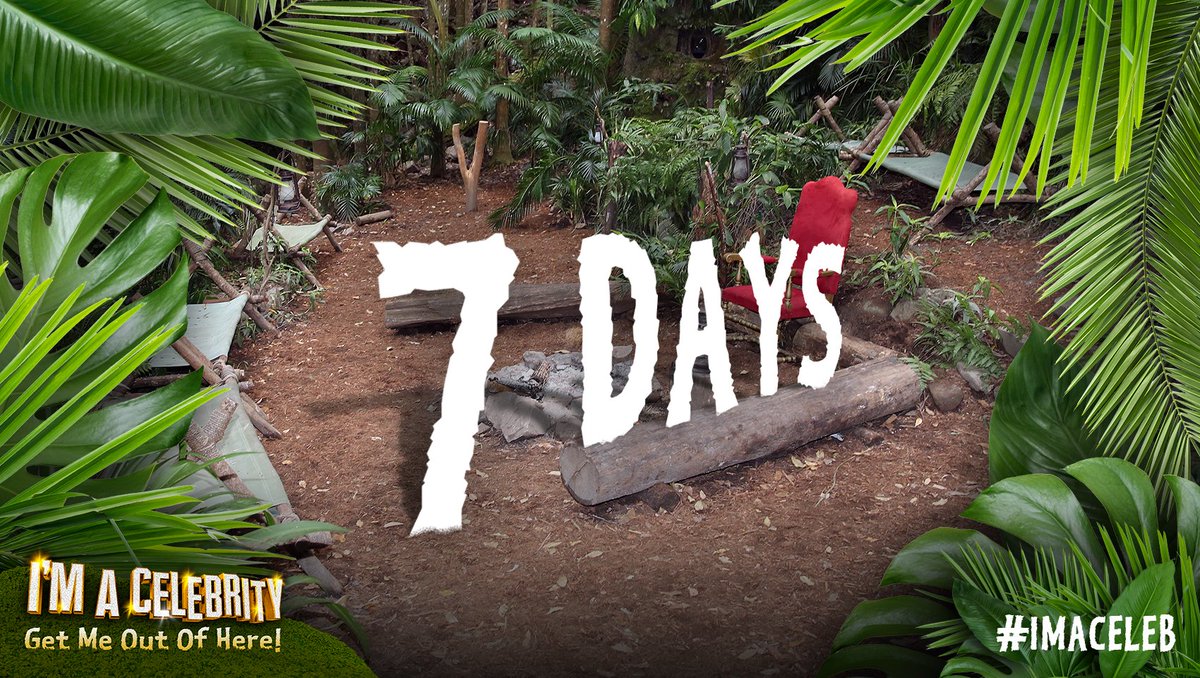 imacelebrity's tweet photo. Guess what? Just one week until #ImACeleb's back on your telly 🙌 https://t.co/kUprKR0Qpr