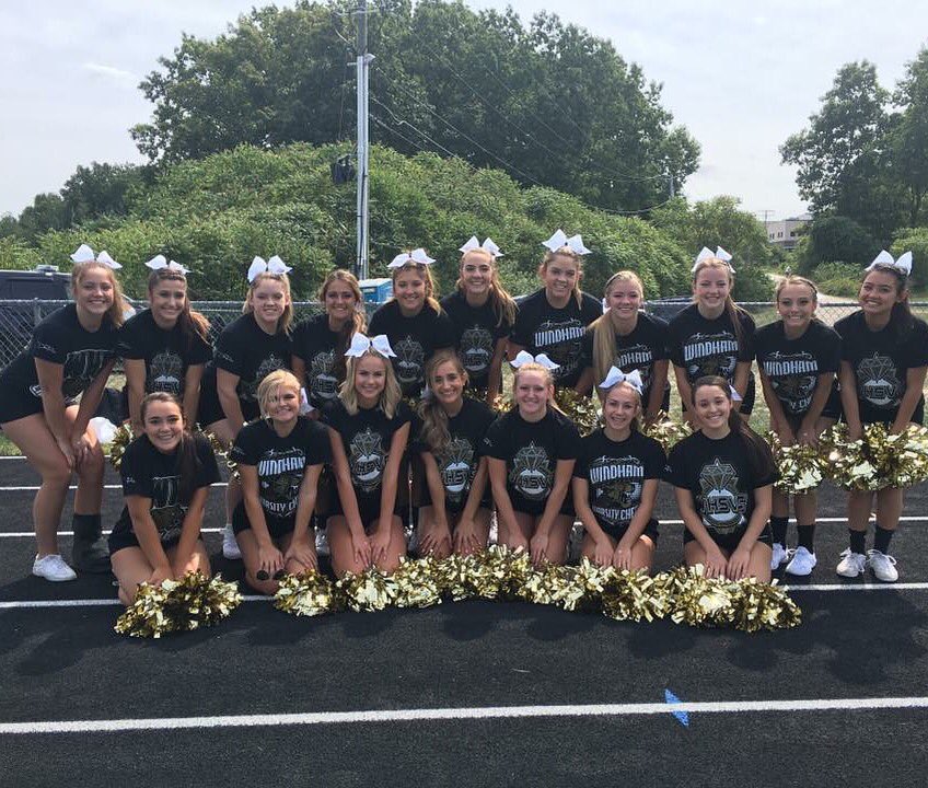 Windhamcheer1's tweet photo. Come support #whsvc as they compete for banner 21 today. Mat time 11:06 at Pinkerton! https://t.co/VgoQKdIPRC