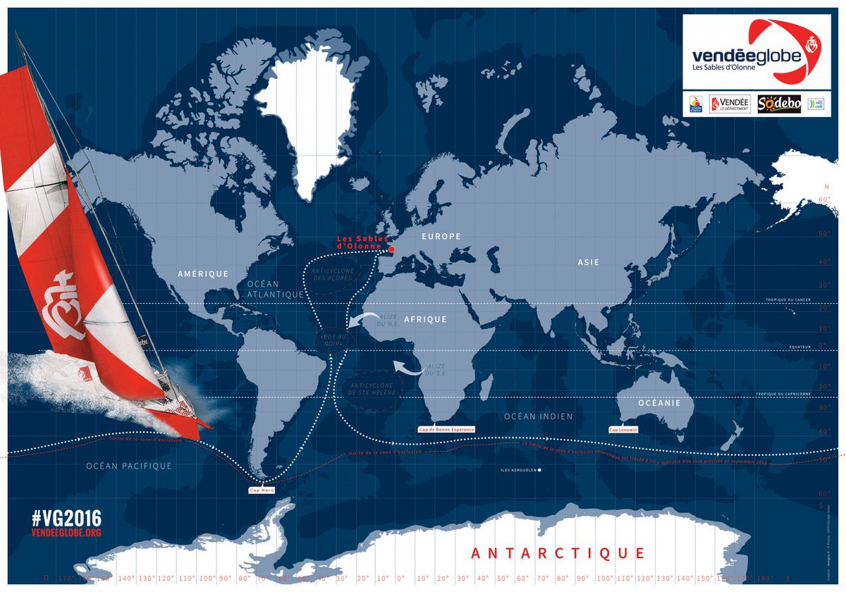 VendeeGlobe's tweet photo. 🚨  Suivez les 29 skippers grâce à la cartographie en ligne ➡️  https://t.co/6DFbLawRl4 #VG2016 https://t.co/Gox9bjQAM3